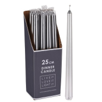 DINNER candles (silver)