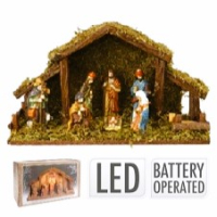 WOODEN STABLE with light